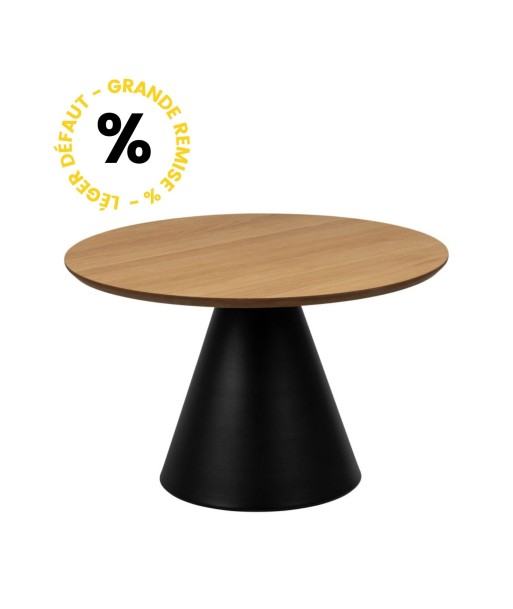 Table basse ronde en bois ø65cm Drawer - Léger défaut Profitez des Offres !