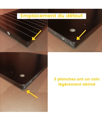 Commode 4 tiroirs bois et métal Drawer - Léger défaut brillant des détails fins