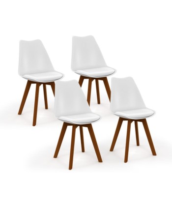 Lot de 4 chaises scandinaves Brava blanc acheter en ligne