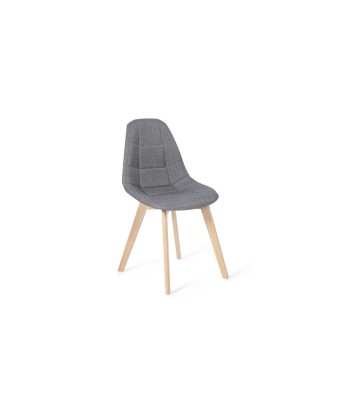 Lot de 2 chaises Gabriella gris clair les muscles