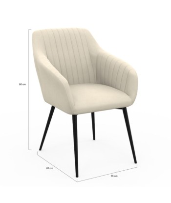 Lot de 2 fauteuils Selena crème Par le système avancé 