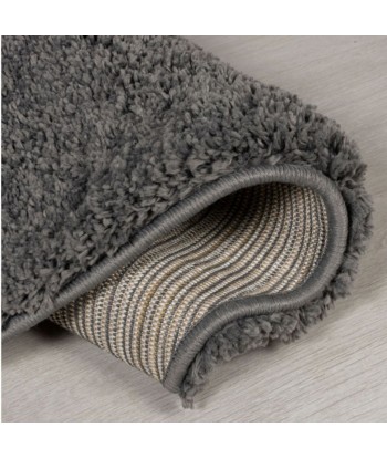 Tapis shaggy rond gris foncé Jusqu'à 80% De Réduction