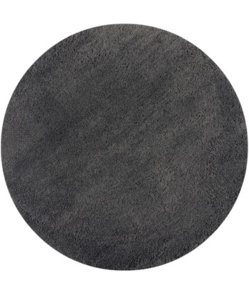 Tapis shaggy rond gris foncé Jusqu'à 80% De Réduction