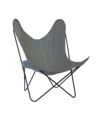 Fauteuil AA, coton gris de France