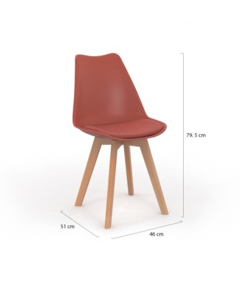 Lot de 6 chaises scandinaves Nordia mix couleurs prix