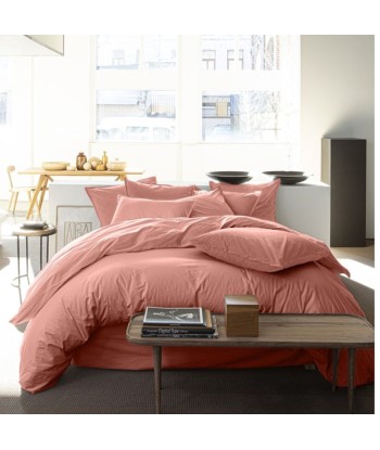 Housse de couette 2 personnes + 2 Taies en percale de coton Bâton Rouge chez Cornerstreet bien 