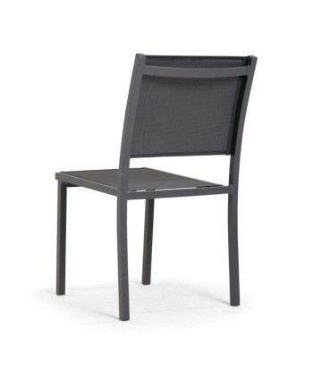 Lot de 4 ou 6 chaises de jardin en aluminium et textilène-modele NICE 2 - 3 jours ouvrés.