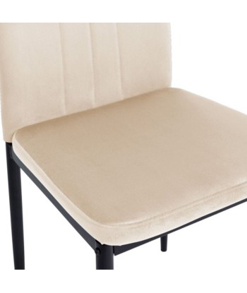 Lot de 6 chaises Jade creme ouvre sa boutique