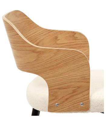 Fauteuil Bouclette Loki Blanc À commander