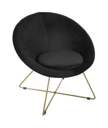 Fauteuil Velours Evan Noir chez Cornerstreet bien 