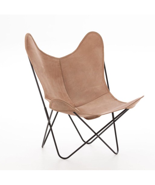 Fauteuil AA, cuir beige Découvrez la collection