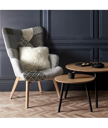 Fauteuil Gris Helsinki Patchwork Profitez des Offres !