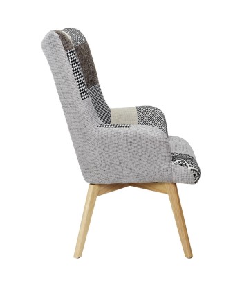 Fauteuil Gris Helsinki Patchwork Profitez des Offres !