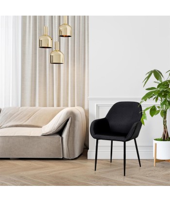 Fauteuil Noir En Velours Giulia prix