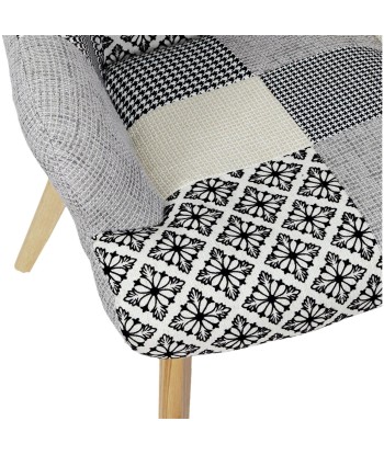 Fauteuil Gris Helsinki Patchwork Profitez des Offres !