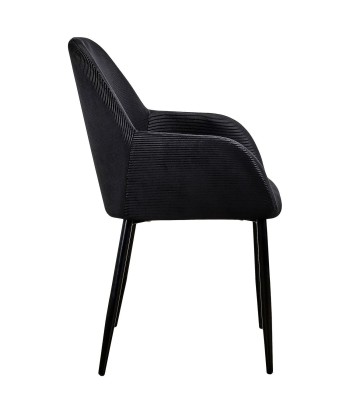 Fauteuil Noir En Velours Giulia prix