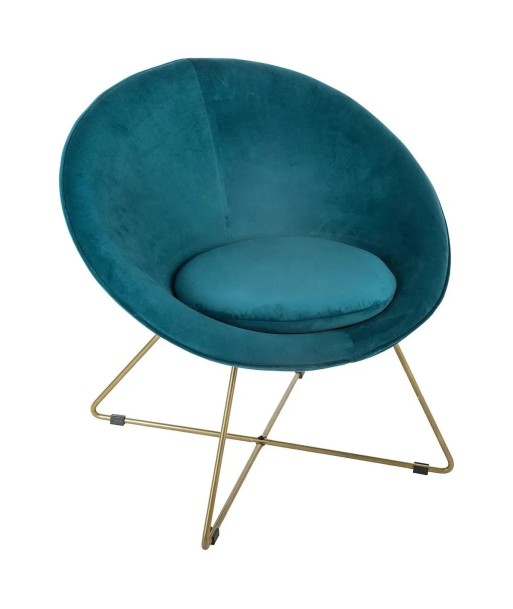 Fauteuil Velours Evan Bleu Canard une grave pollution 