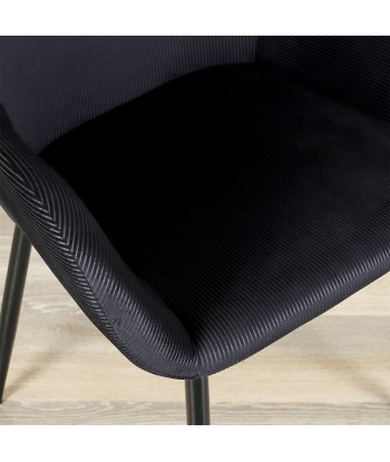 Fauteuil Noir En Velours Giulia prix