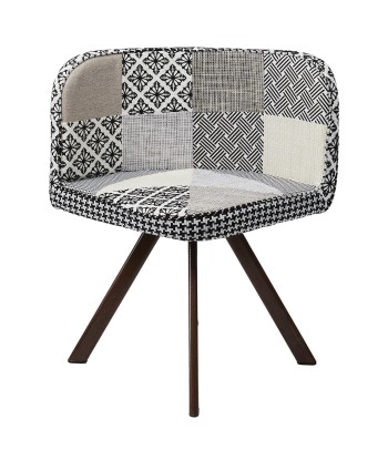 Set Table à manger avec 4 Chaises Patchwork Gris 2023