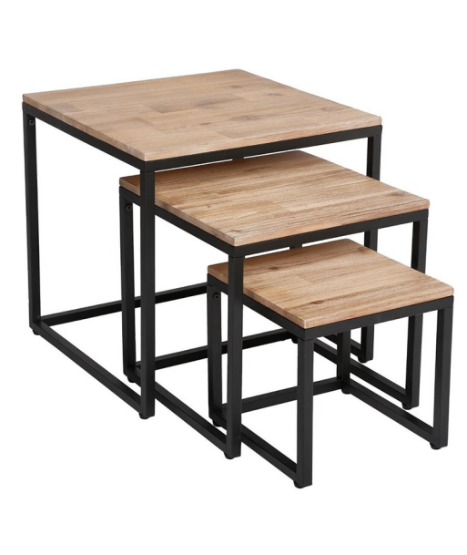 Lot De 3 Tables Basses Gigognes Edena 50% de réduction en Octobre 2024